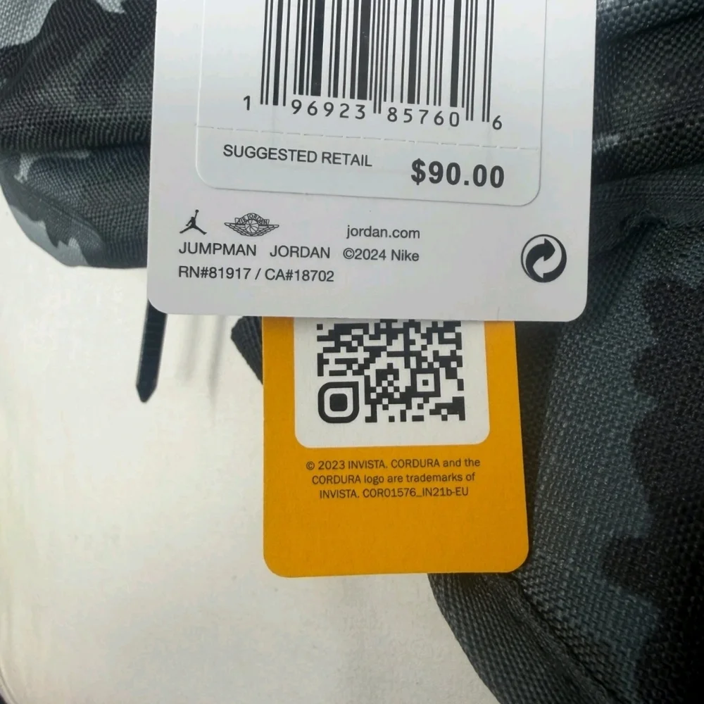 Jordan Camo Duffel Bag
